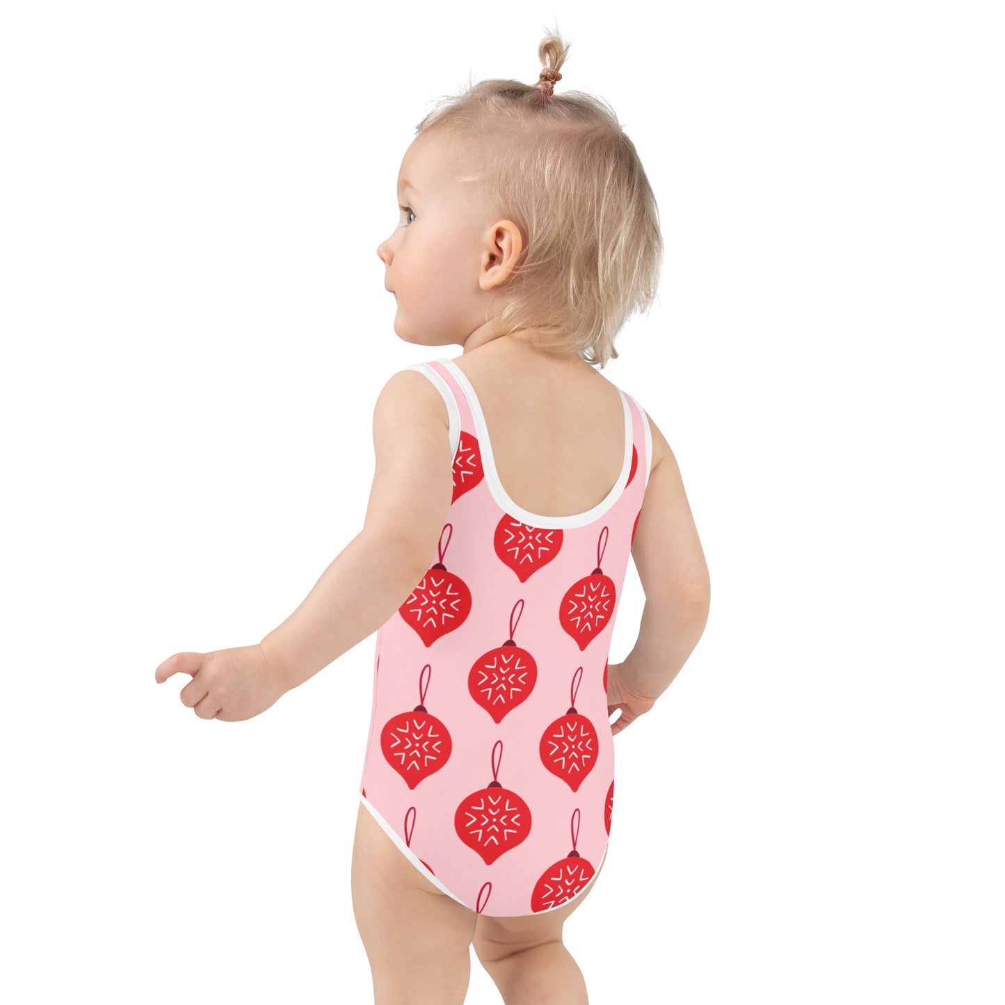 "PINK ORNAMENTS" Holiday Dance + Gymnastic Leotard