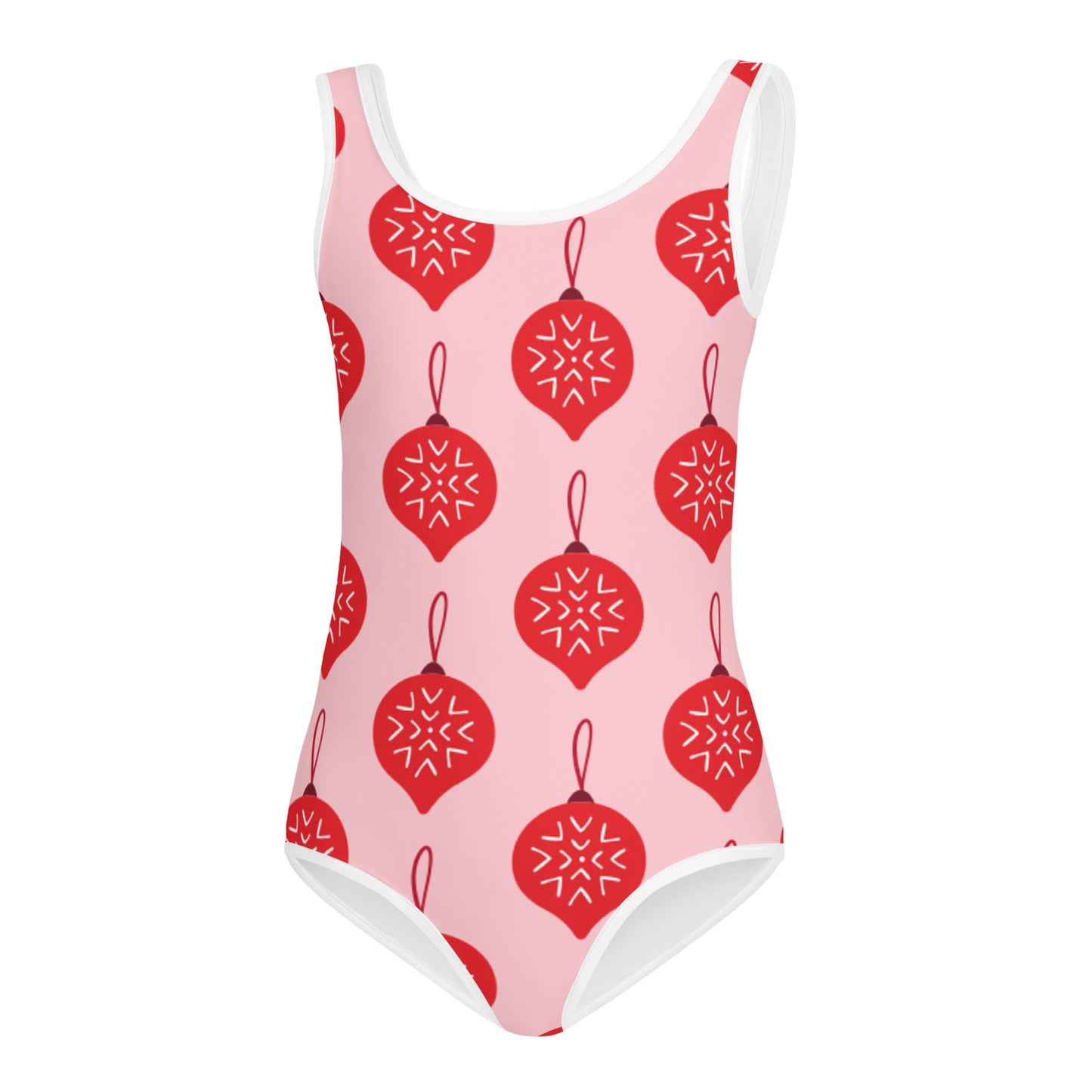 "PINK ORNAMENTS" Holiday Dance + Gymnastic Leotard