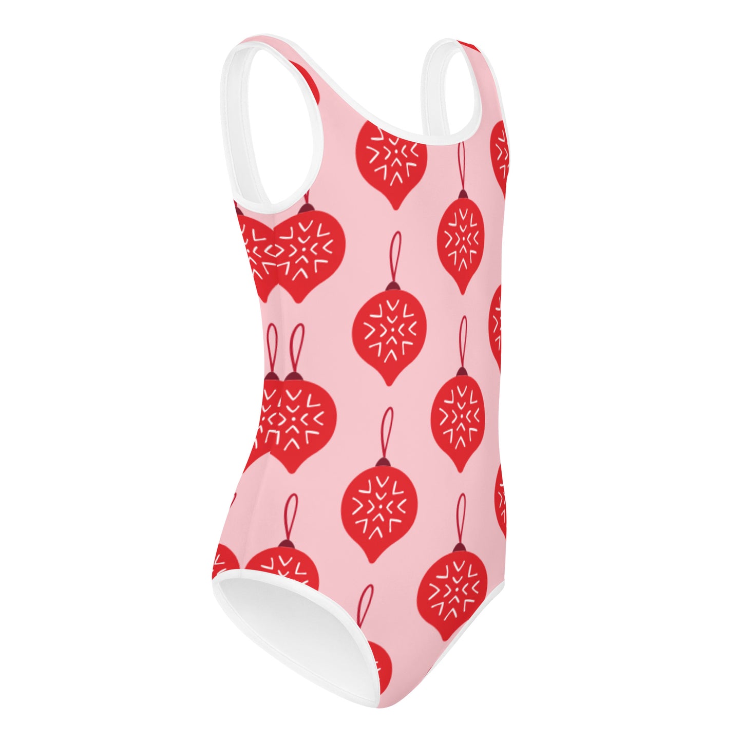"PINK ORNAMENTS" Holiday Dance + Gymnastic Leotard