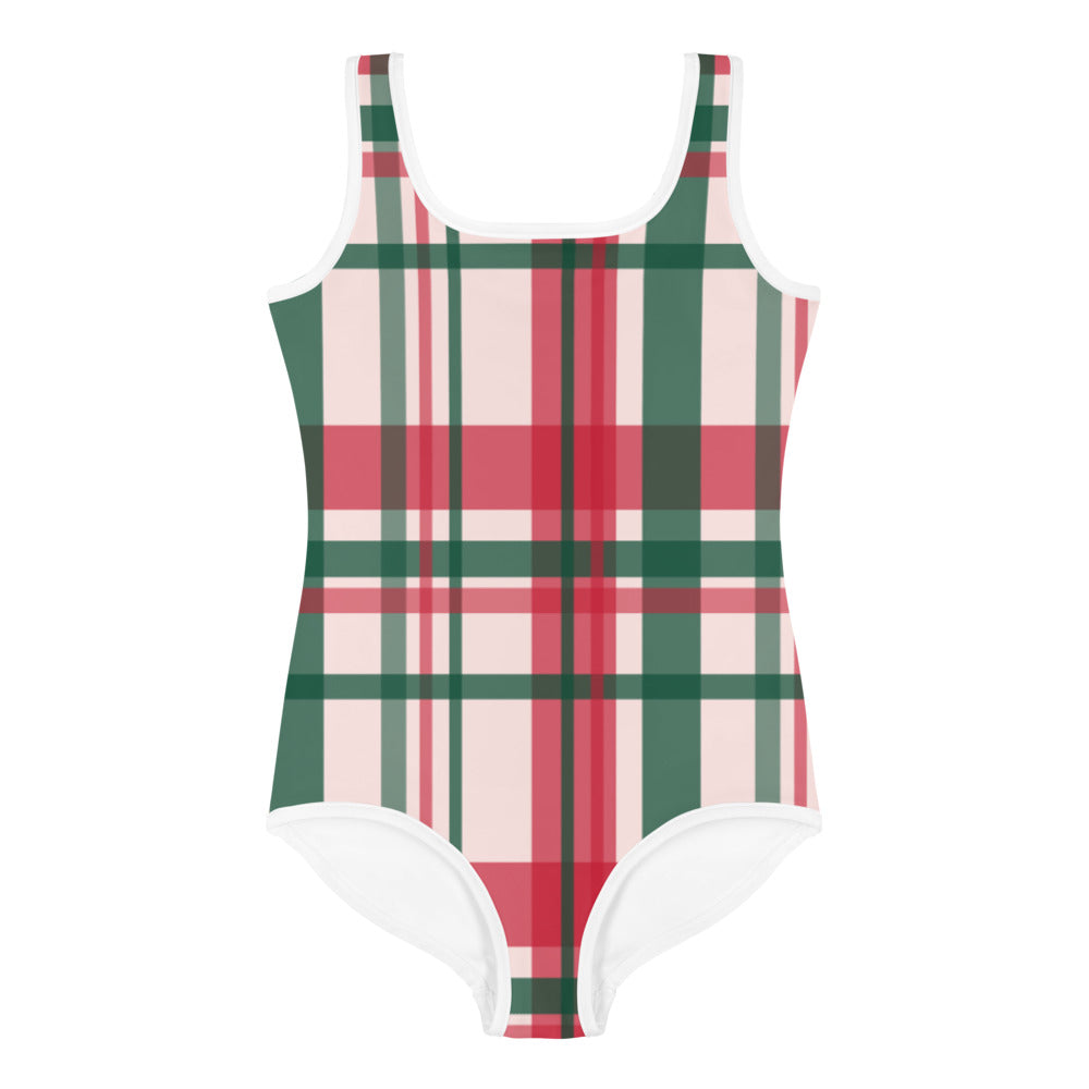 "CHRISTMAS PLAID" Holiday Dance + Gymnastic Leotard