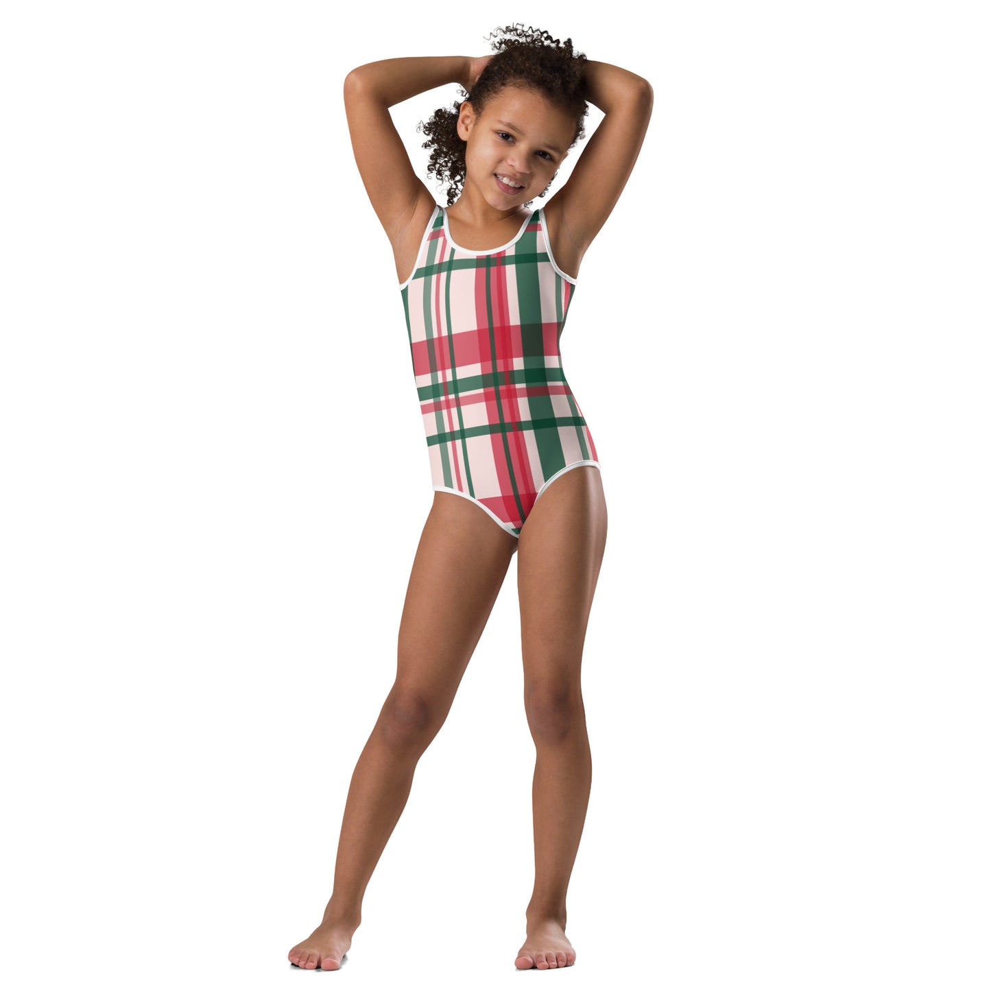"CHRISTMAS PLAID" Holiday Dance + Gymnastic Leotard