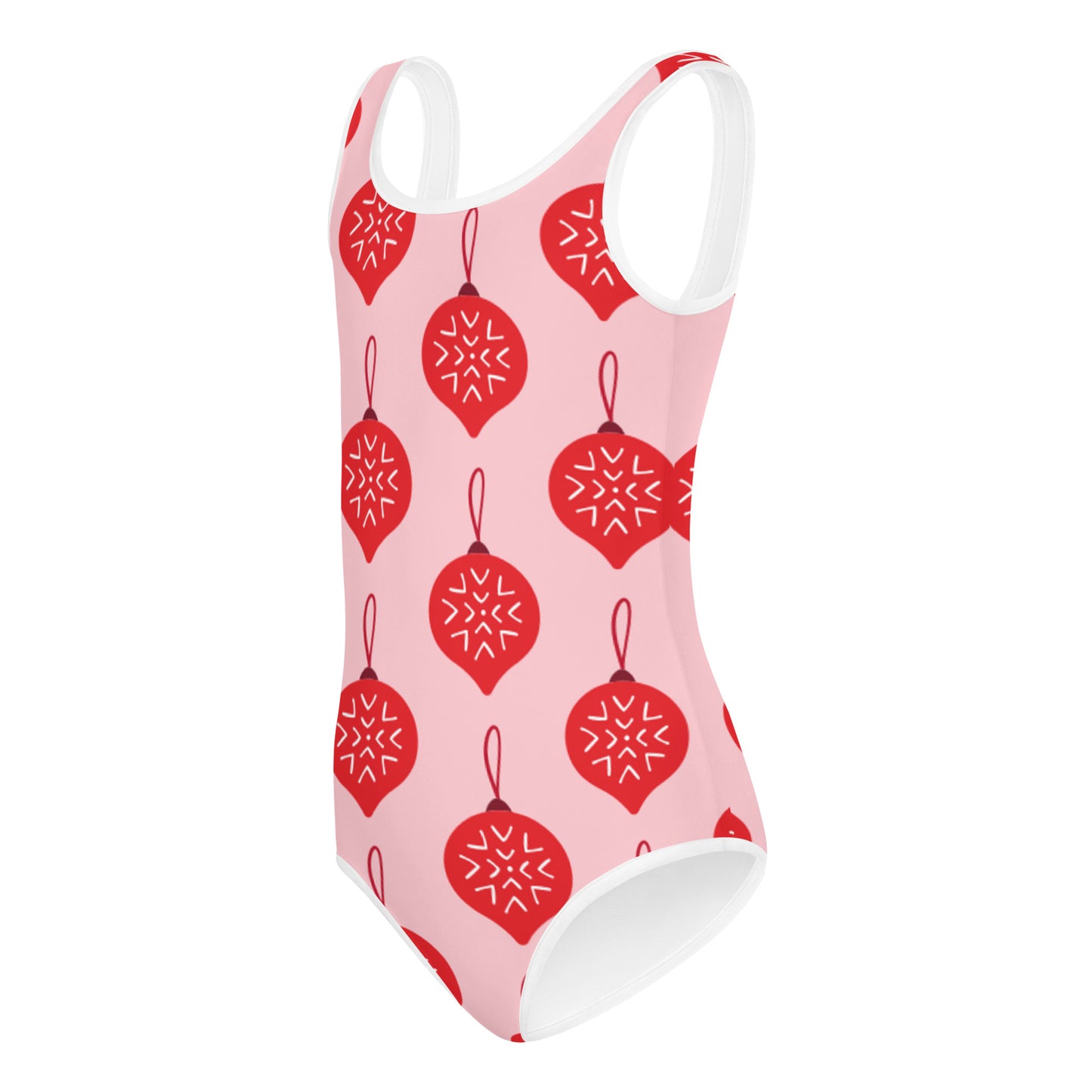 "PINK ORNAMENTS" Holiday Dance + Gymnastic Leotard